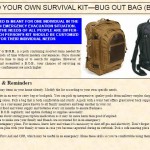 BUG OUT BAG (B.O.B.) SUGGESTIONS