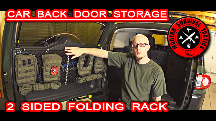 FJ Cruiser back door storage - $70 FOLDING RACK
